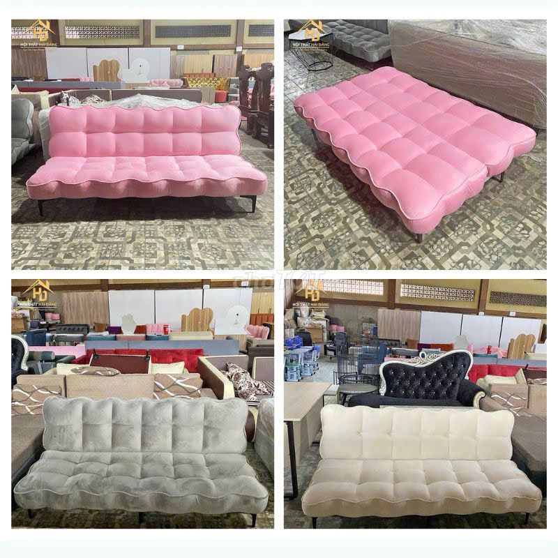 Sofa giường vải gấp gọn. Mua bán Giường, chăn ga gối nệm tại Quận Tân Phú Tp Hồ Chí Minh được đăng bởi Tổng Kho Nội Thất Hải Đăng hình 1
