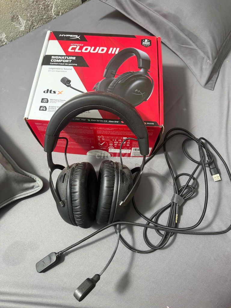 Tai nghe HyperX Cloud III Đen Mới. Mua bán Tivi, Âm thanh tại Huyện Long Điền Bà Rịa - Vũng Tàu được đăng bởi Quốc Nhựt hình 1