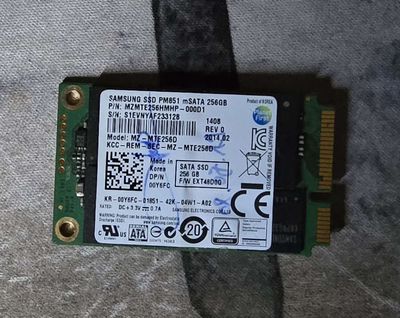 SSD Msata Samsung PM851 256GB. Mua bán Linh kiện (RAM, Card...) tại Thành phố Bắc Ninh Bắc Ninh được đăng bởi Nguyễn Thắng