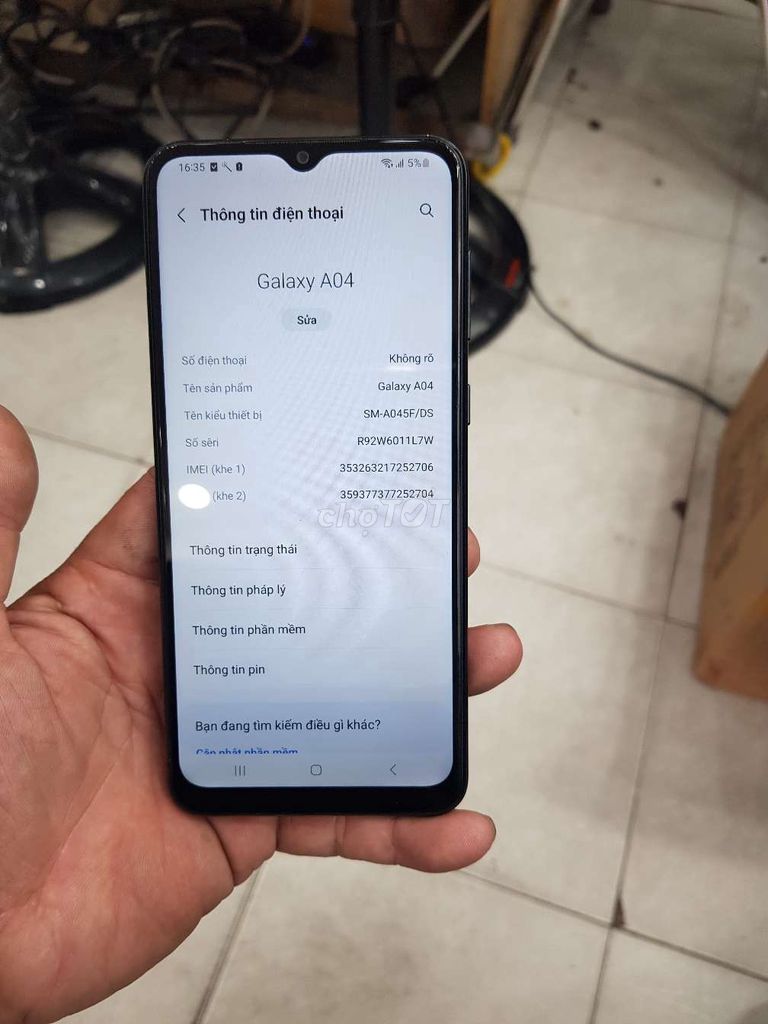 Samsung a04 máy zin vỏ trầy nhẹ