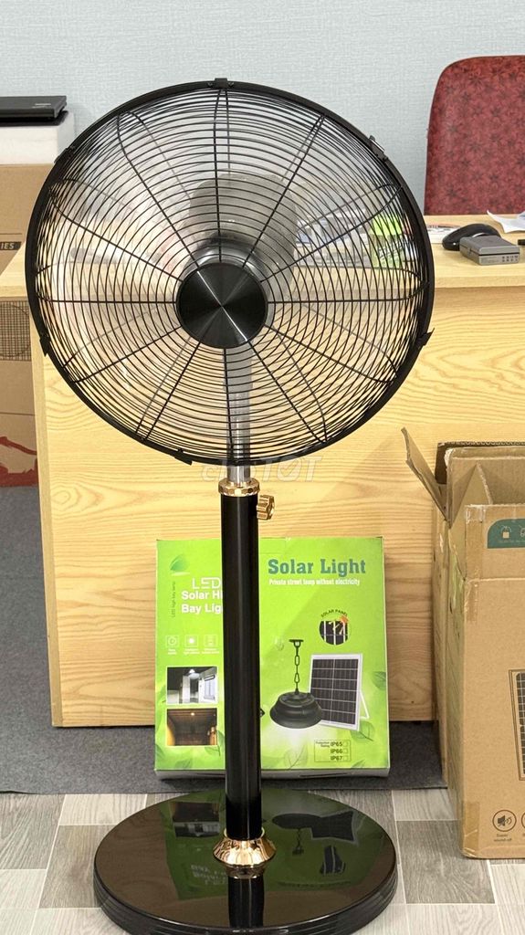 Quạt năng lượng mặt trời  18 inch. Mua bán Quạt tại Thị xã Bình Minh Vĩnh Long được đăng bởi Mekong Solar  hình 1