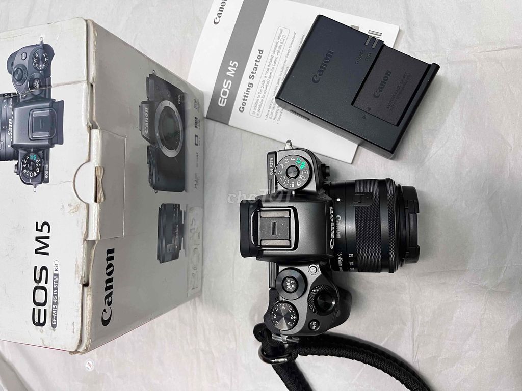 Canon M5 + kit fullbox rất mới