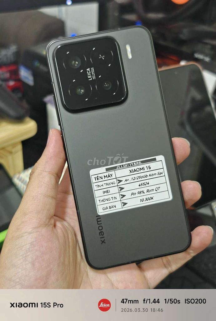 Xiaomi 15 12/256GB Rom QT. Mua bán Điện thoại tại Quận Ninh Kiều Cần Thơ được đăng bởi Zelda Phone hình 1