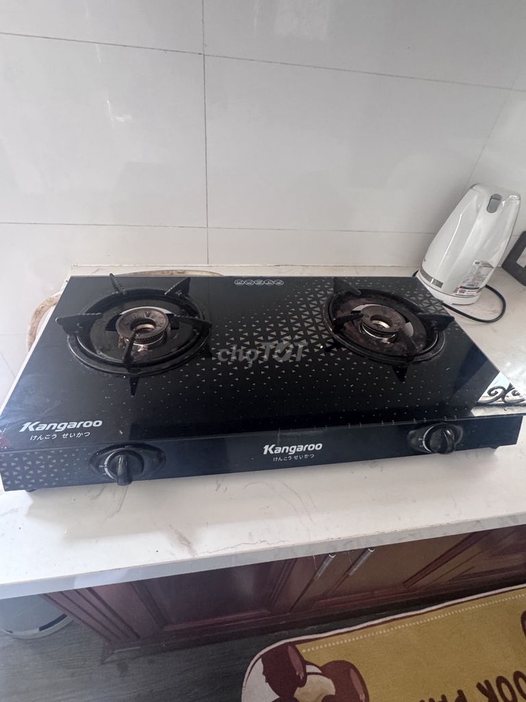 Bếp gas đôi Kangaroo mặt kính Đen. Mua bán Bếp, lò, đồ điện nhà bếp tại Thành phố Bà Rịa Bà Rịa - Vũng Tàu được đăng bởi Thuỷ Tiên hình 1