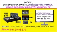 DV CHUYỂN BĂNG VIDEO RA DVD