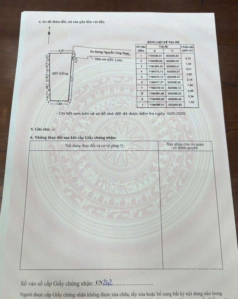 Bán gấp đất vị trí đẹp 44m2 đường Nguyễn Công hoan  khu phan xích long