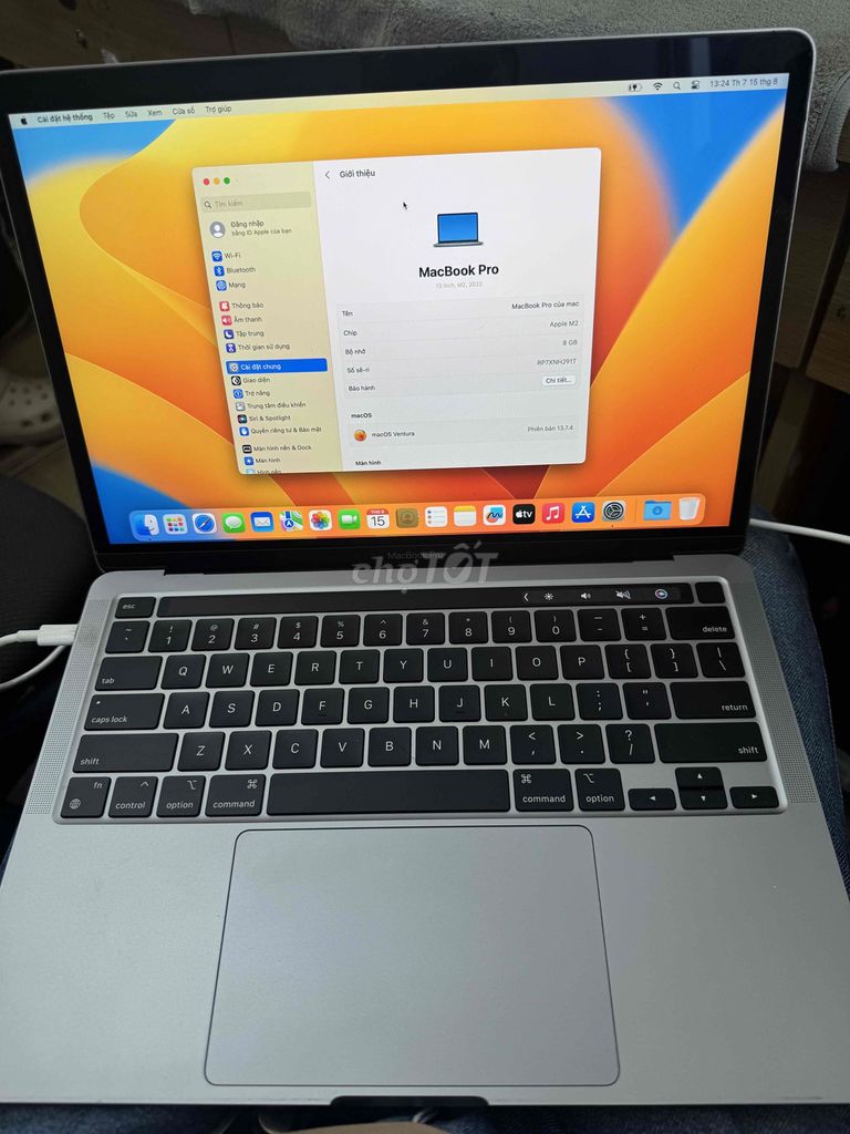 macbook Pro M2 8/256 gb zin đẹp us. Mua bán Laptop tại Quận Đống Đa Hà Nội được đăng bởi Lê Khuyến hình 1