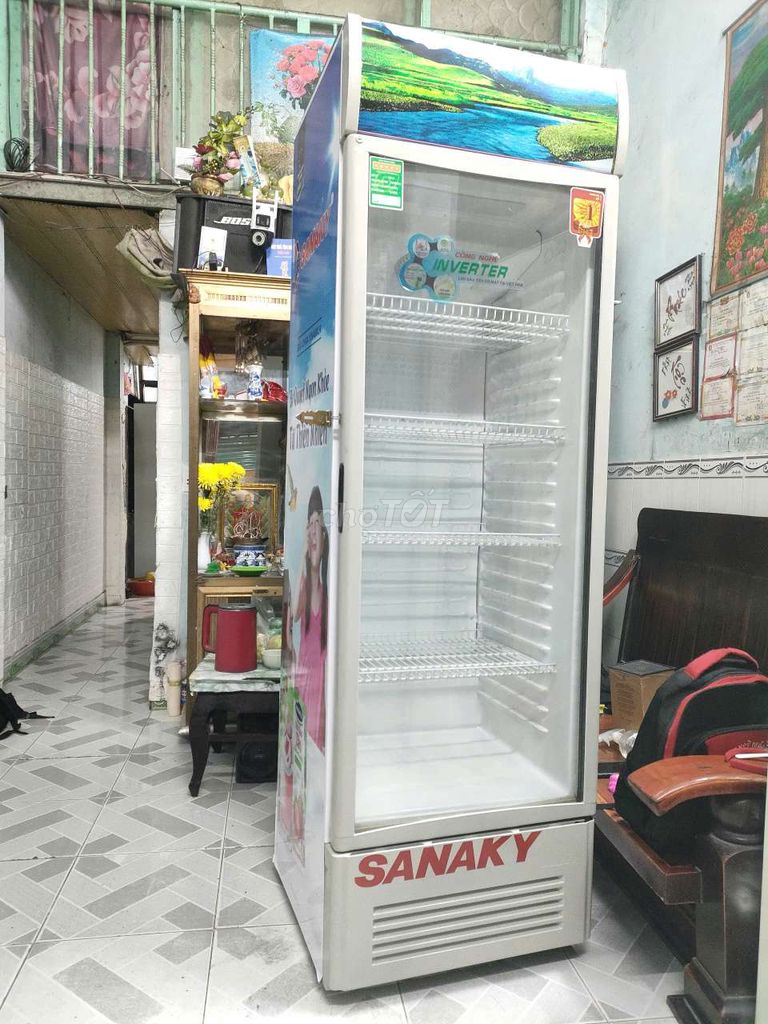 Tủ mát Sanaky 430 l máy móc zin sạch sẽ mát nhanh