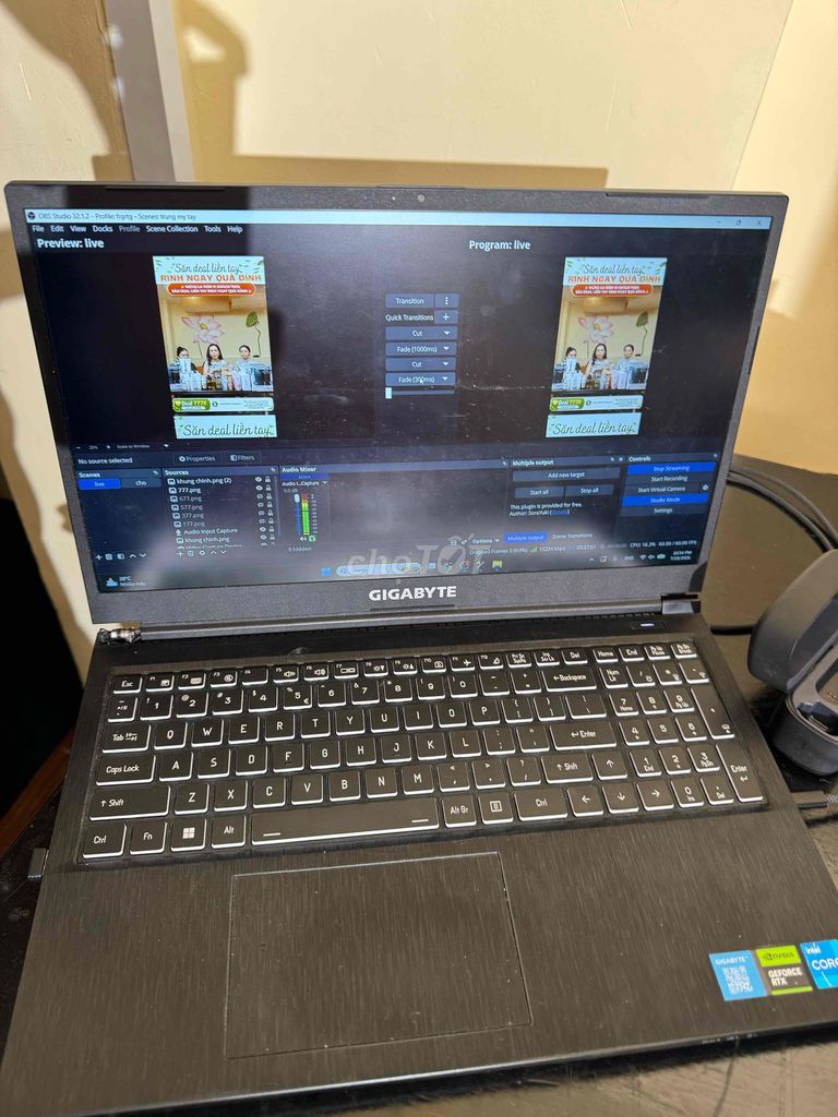 Gigabyte G5 i5 12500H 32GB/512GB RTX 4050. Mua bán Laptop tại Quận Bình Tân Tp Hồ Chí Minh được đăng bởi Meo hình 1