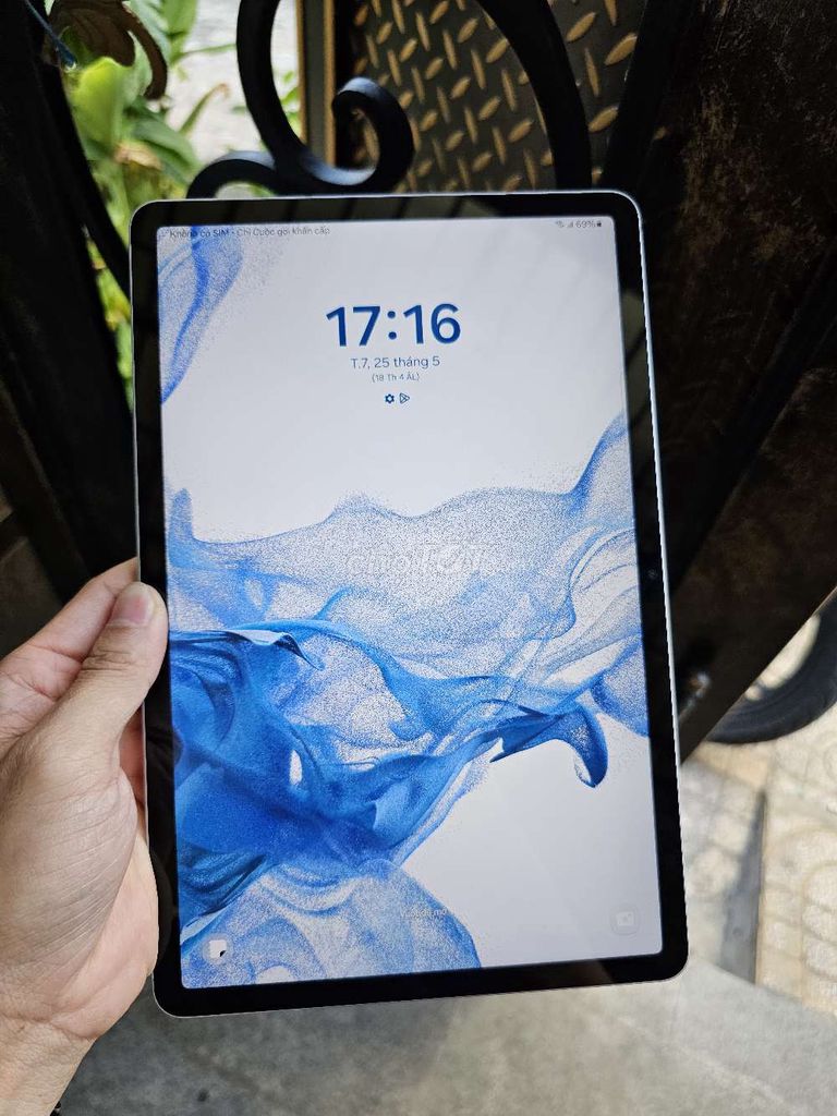 SAMSUNG TAB S8 5G BẠC 8/128 BH 3/2025 ZIN 99% CHẤT