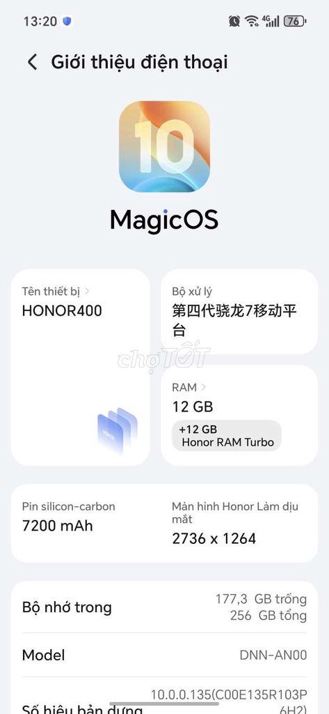 Honor 400 Đen 12GB/256GB Như mới. Mua bán Điện thoại tại Thành phố Thủ Đức Tp Hồ Chí Minh được đăng bởi Lâm hình 1