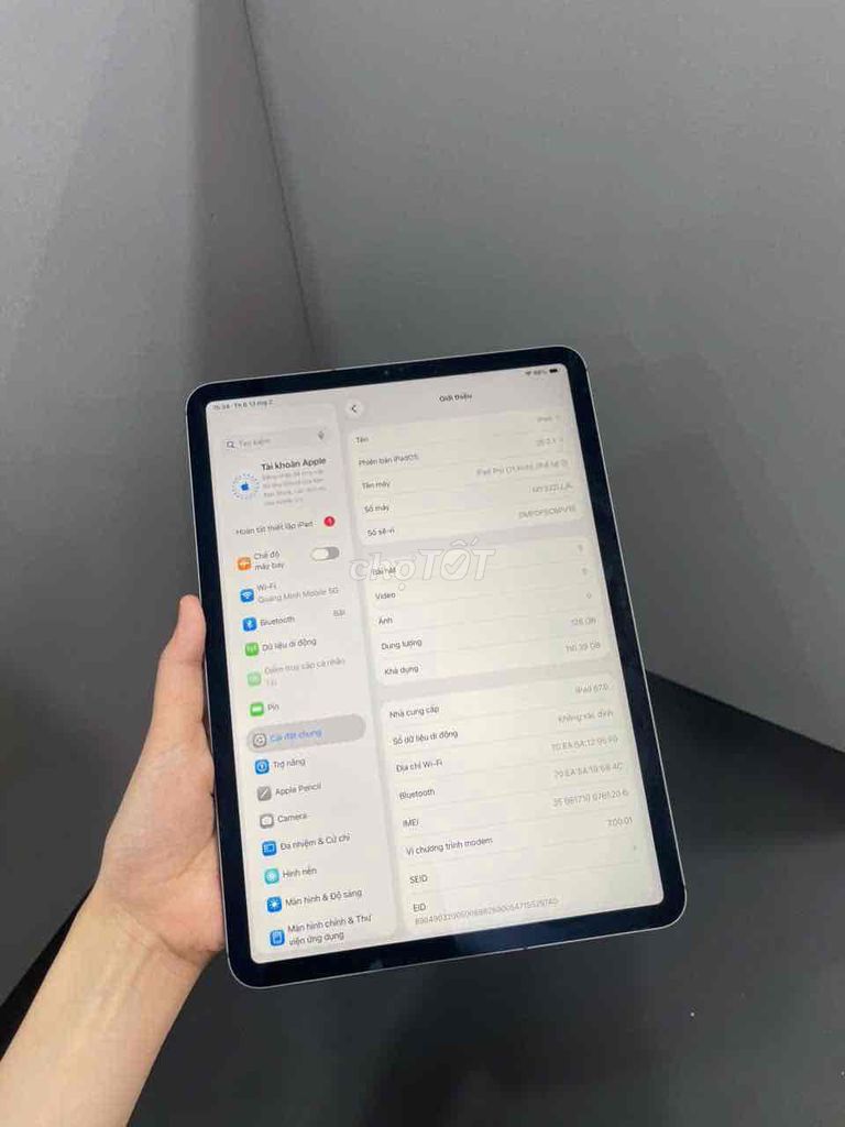 Apple iPad Pro 11 inch 128GB Xám. Mua bán Máy tính bảng tại Quận Gò Vấp Tp Hồ Chí Minh được đăng bởi Quang Minh Mobile  hình 1