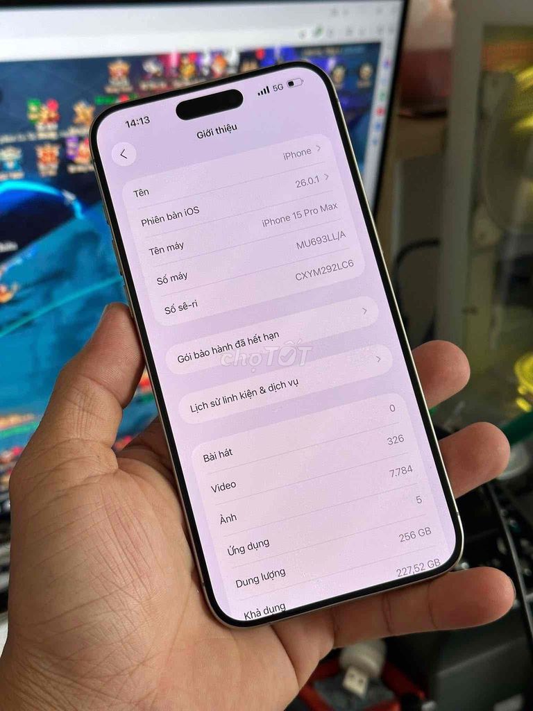Apple iPhone 15 Pro Max 256GB. Mua bán Điện thoại tại Thành phố Đà Lạt Lâm Đồng được đăng bởi Duy Phong hình 1