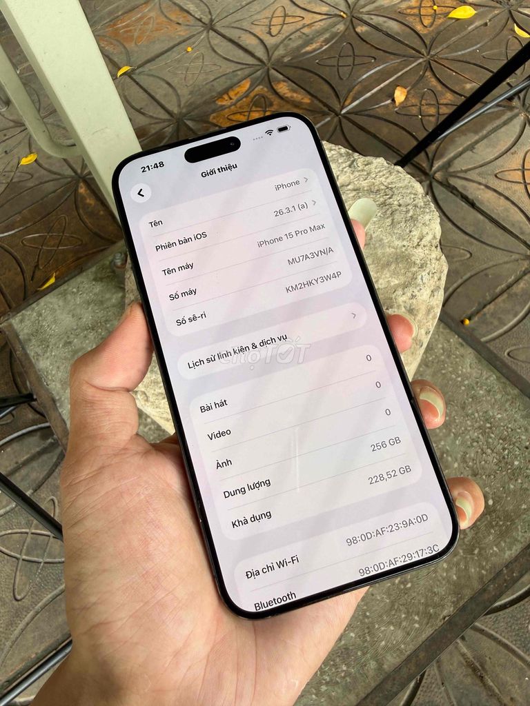 Iphone 15 Pro Max 256gb VNA zin ốc , áp suất. Mua bán Điện thoại tại Quận Ninh Kiều Cần Thơ được đăng bởi Thái Sang hình 1