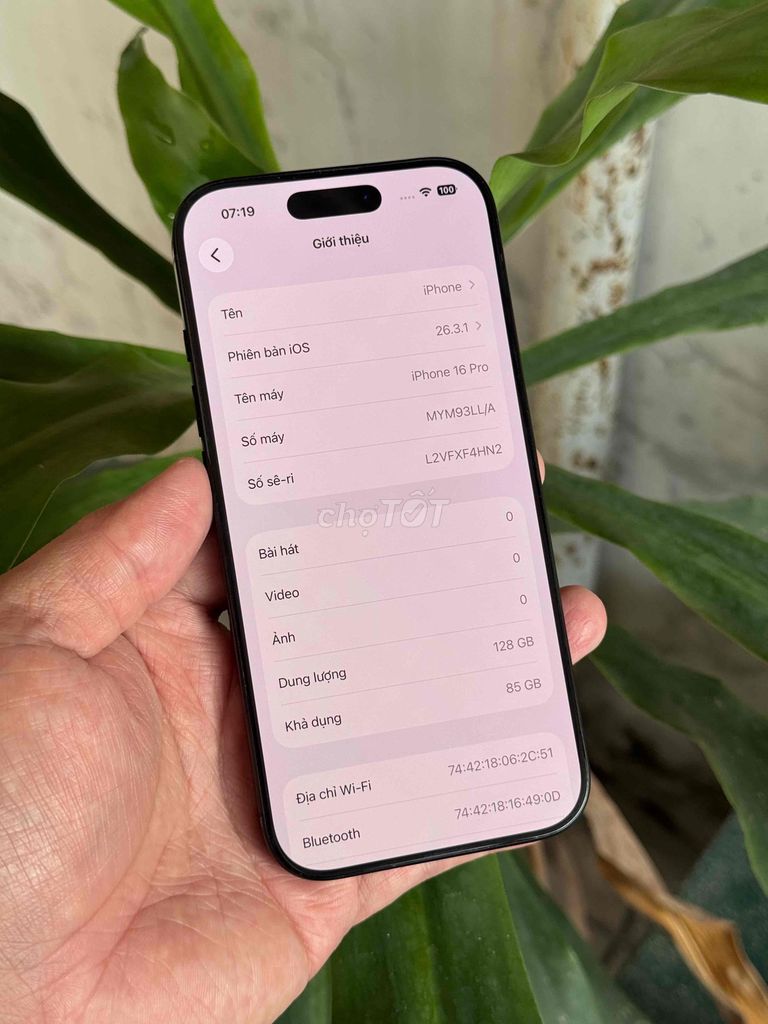 Apple iPhone 16 Pro 128GB Đen Đã sử dụng. Mua bán Điện thoại tại Thành phố Biên Hòa Đồng Nai được đăng bởi Thạch Lê hình 1