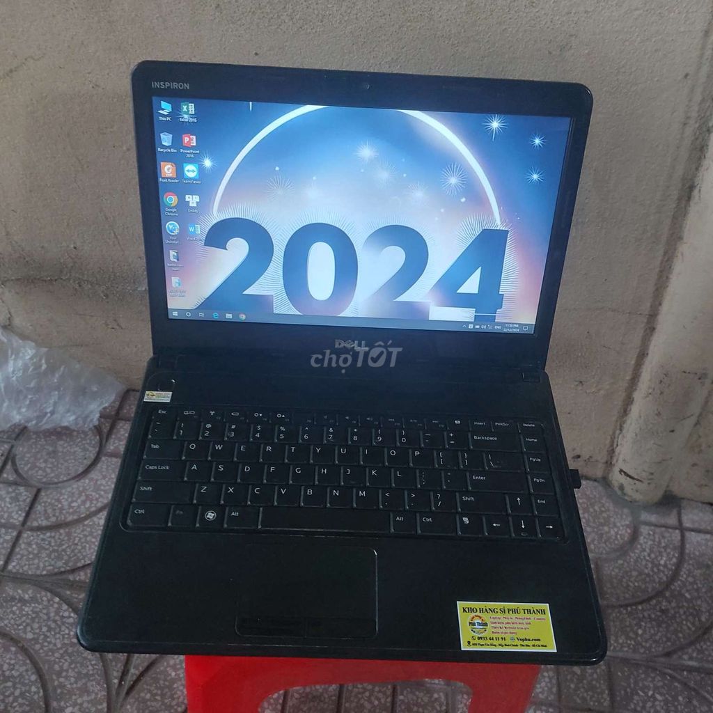 Laptop Dell i3 Win 10, BH 12/2025 đầy đủ phụ kiện