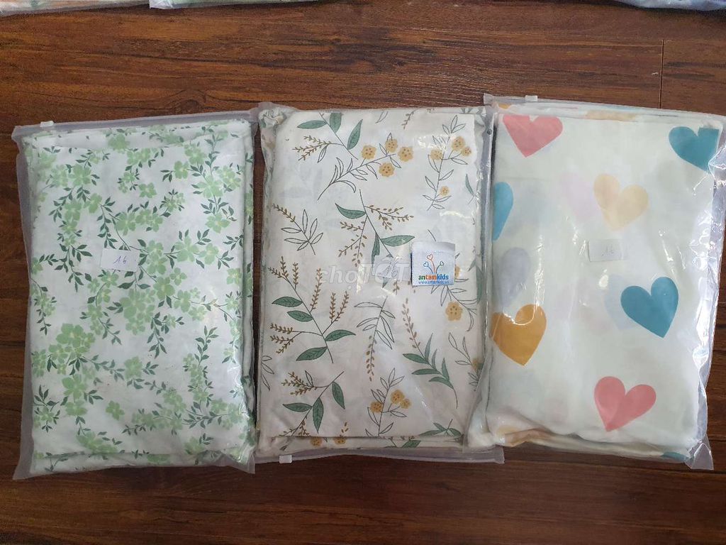 th.lý rẻ 199k set ga gối Cotton Trái tim M6 Đa sắc. Mua bán Giường, chăn ga gối nệm tại Quận Hoàng Mai Hà Nội được đăng bởi AnTamKids hình 1