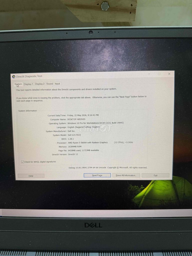 Dell G15 5515 Ryzen 5 16GB/512GB. Mua bán Laptop tại Quận Bắc Từ Liêm Hà Nội được đăng bởi Long Nguyễn hình 1