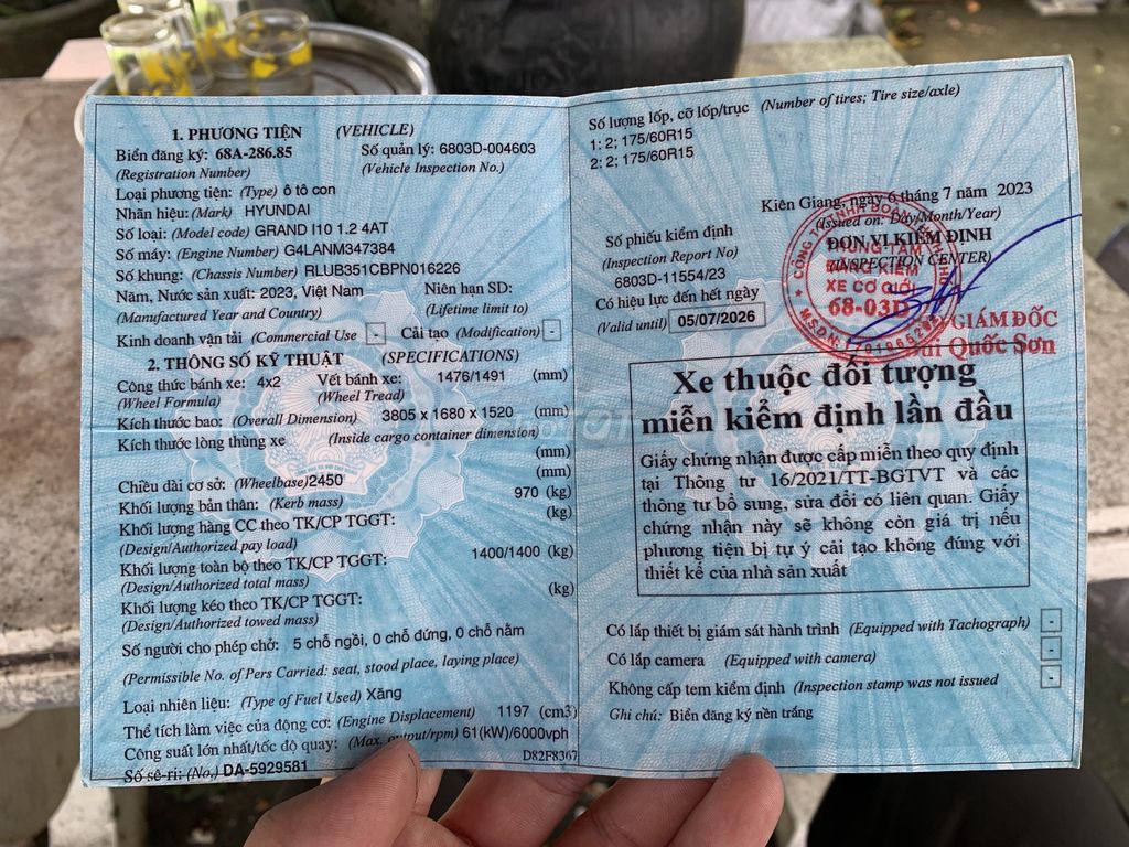 Hyundai Grand i10 2023 1.2 AT - 110000 km. Mua bán Ô tô tại Thành phố Rạch Giá Kiên Giang được đăng bởi Trần Lai hình 8