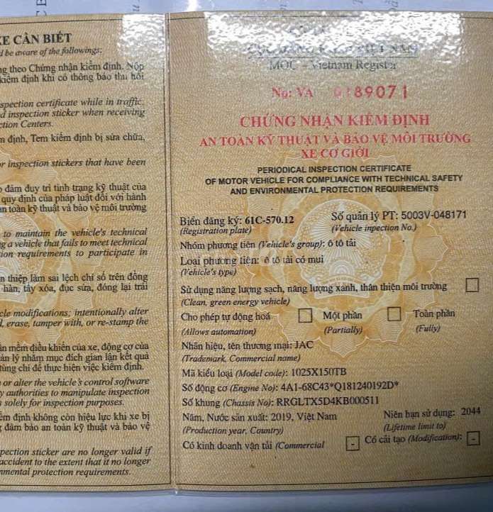 Bán gấp Jac 1.4 tấn đời 2019 thùng bạt 3m2. Mua bán Xe tải, xe ben tại Thành phố Thuận An Bình Dương được đăng bởi Xe tải Bình Dương hình 6