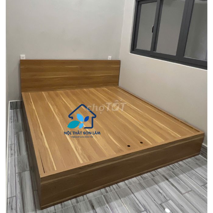 giường mdf "'' giường gỗ công nghiệp có hộc kéo