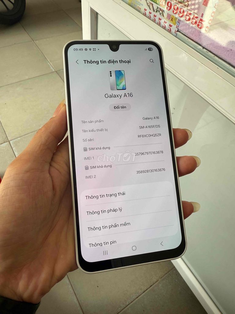 Samsung A16 4G 4/128g mới 99% có gl. Mua bán Điện thoại tại Thành phố Buôn Ma Thuột Đắk Lắk được đăng bởi Nguyễn Tâm hình 1