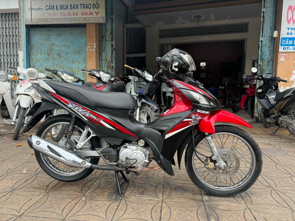 Suzuki Viva 115 Fi Đỏ đen. Mua bán Xe máy tại Quận Ninh Kiều Cần Thơ được đăng bởi DVCĐ Công Minh hình 2