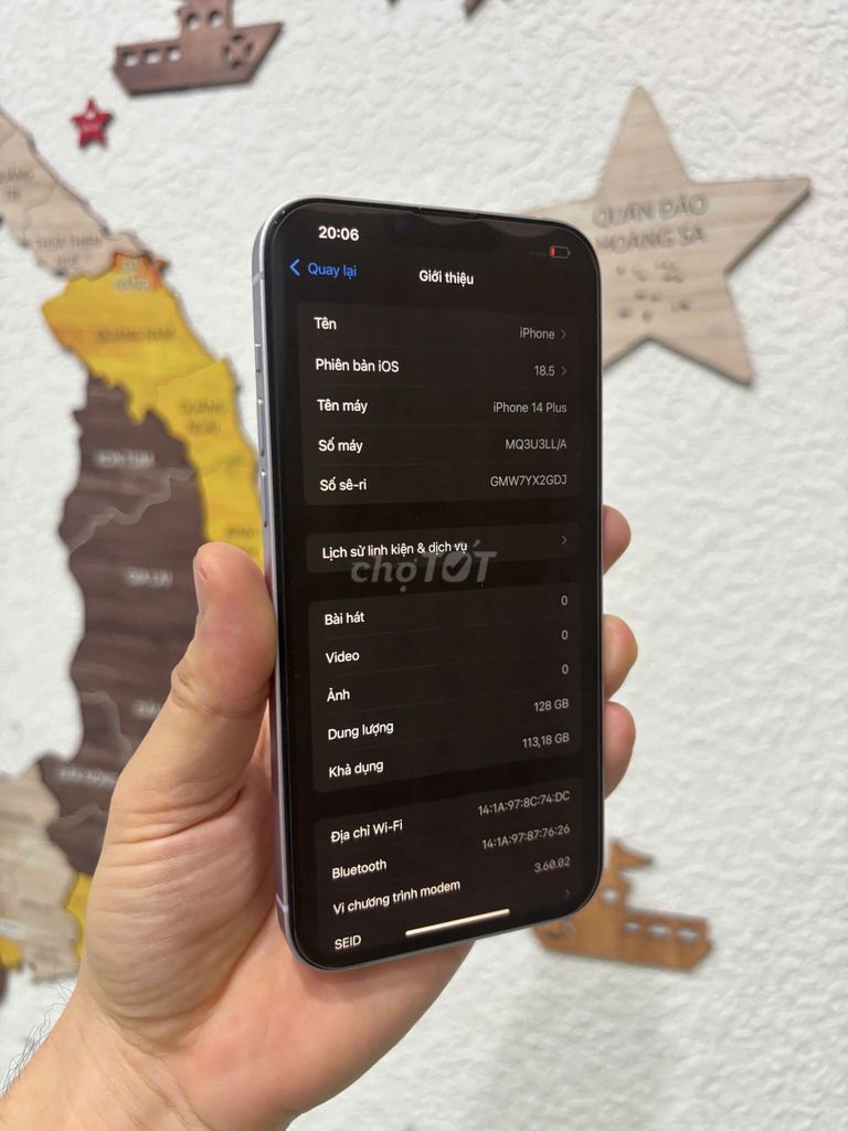 iPhone 14 Plus 128GB Tím Quốc tế. Mua bán Điện thoại tại Quận Bắc Từ Liêm Hà Nội được đăng bởi Cửa hàng Bính Táo hình 1