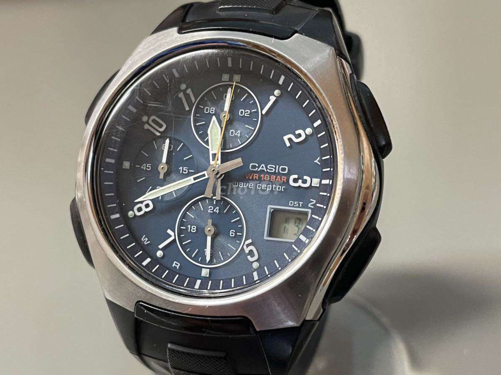 Đồng hồ Casio Wave Ceptor Kim loại Cao su. Mua bán Đồng hồ tại Quận Cẩm Lệ Đà Nẵng được đăng bởi minh hình 1