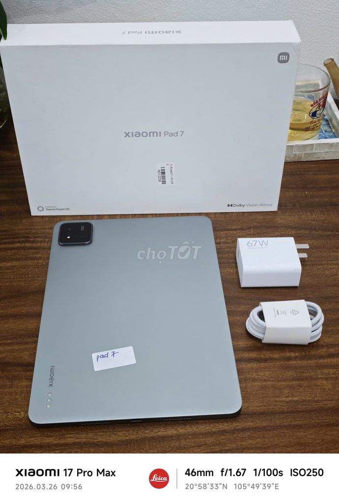 Xiaomi Pad 7 8/256 Xám Fullbox có ship COD. Mua bán Máy tính bảng tại Quận Hoàng Mai Hà Nội được đăng bởi Trần Ngọc Hiếu hình 1