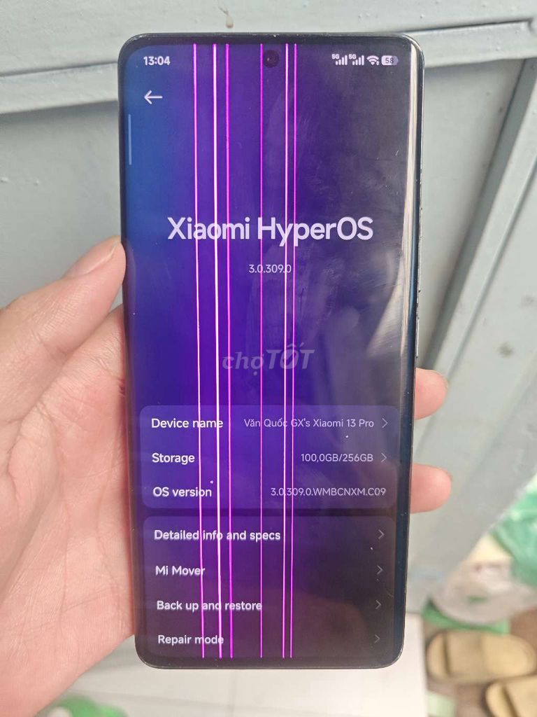 Xiaomi 13 Pro 12/256GB nđ sọc màn. Mua bán Điện thoại tại Quận Bình Thạnh Tp Hồ Chí Minh được đăng bởi Văn Quốc  hình 1