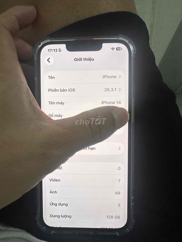Dư Dùng Cần Bán IP 14 Full chức năng Zin. Mua bán Điện thoại tại Thành phố Long Khánh Đồng Nai được đăng bởi Hùng Lê hình 1