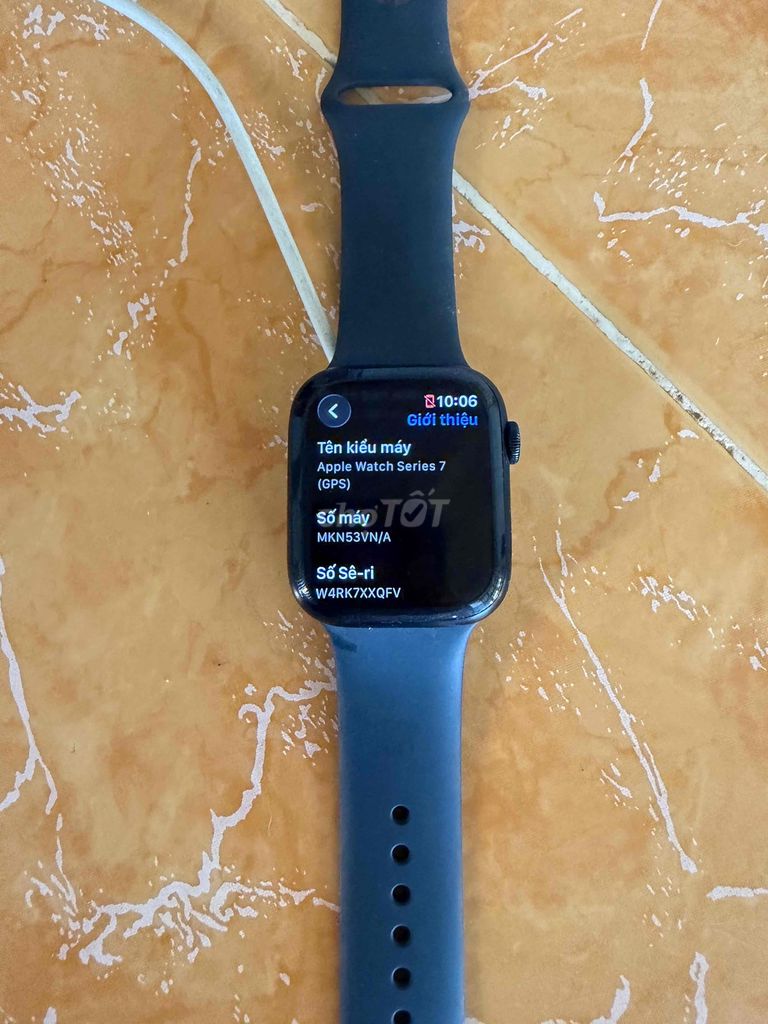 Apple Watch Series 7 GPS 45mm Đen 98%. Mua bán Thiết bị đeo thông minh tại Thành phố Tây Ninh Tây Ninh được đăng bởi cầm đồ  hình 1