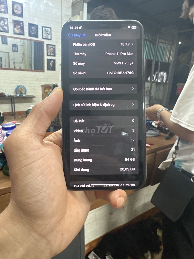 iPhone 11 Pro Max 64GB Xám. Mua bán Điện thoại tại Huyện Ea H'leo Đắk Lắk được đăng bởi Phạm văn Trưởng hình 1
