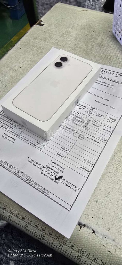 Apple iPhone 17 256GB Trắng Mới 100%. Mua bán Điện thoại tại Thành phố Dĩ An Bình Dương được đăng bởi Vinh hình 1