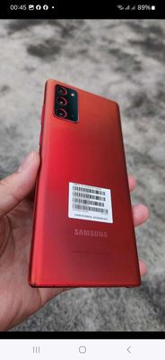 Note 20 5G bản Hàn 1 sim ram 8/256g màu đỏ đẹp zin