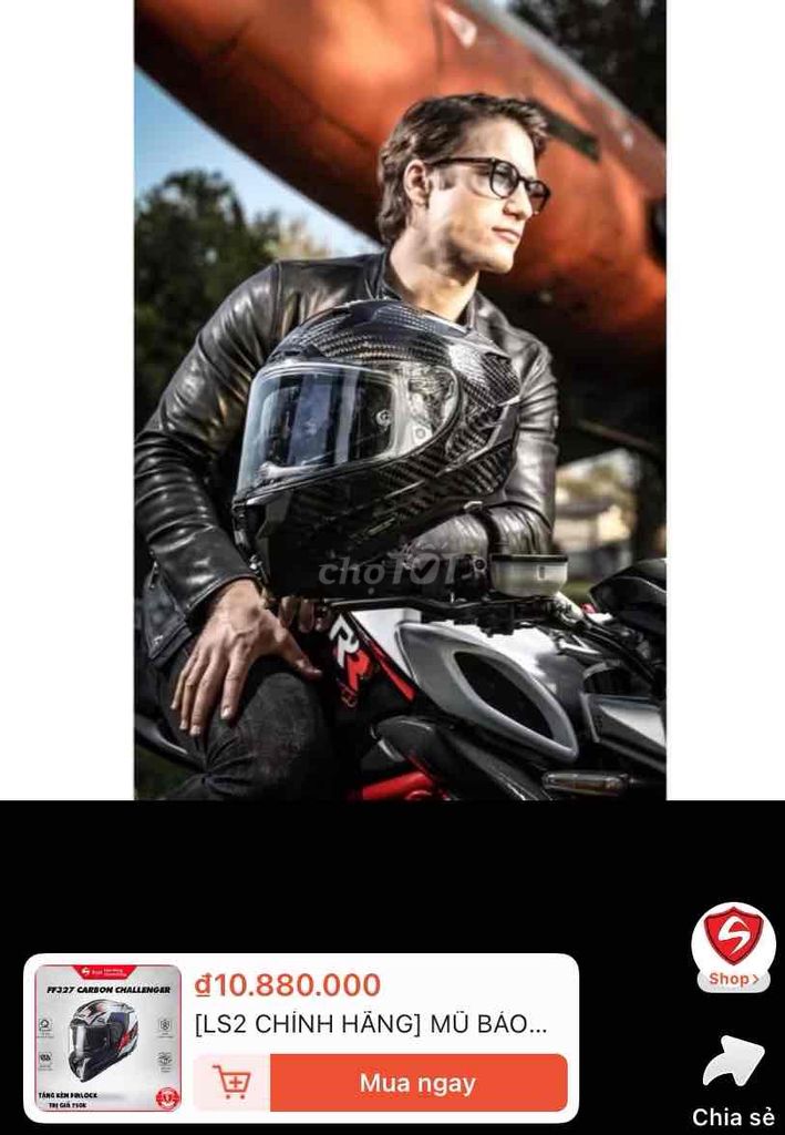 Mũ bảo hiểm fullfake LS2 carbon FF327. Mua bán Phụ tùng xe tại Huyện Hóc Môn Tp Hồ Chí Minh được đăng bởi Tài Dương Gia  hình 6