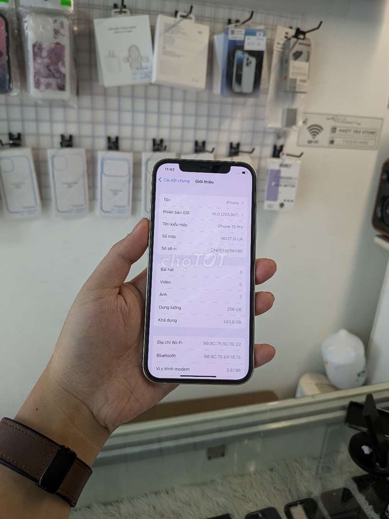 Apple iPhone 12 Pro 256GB Trắng Like New. Mua bán Điện thoại tại Quận 12 Tp Hồ Chí Minh được đăng bởi HP hình 1