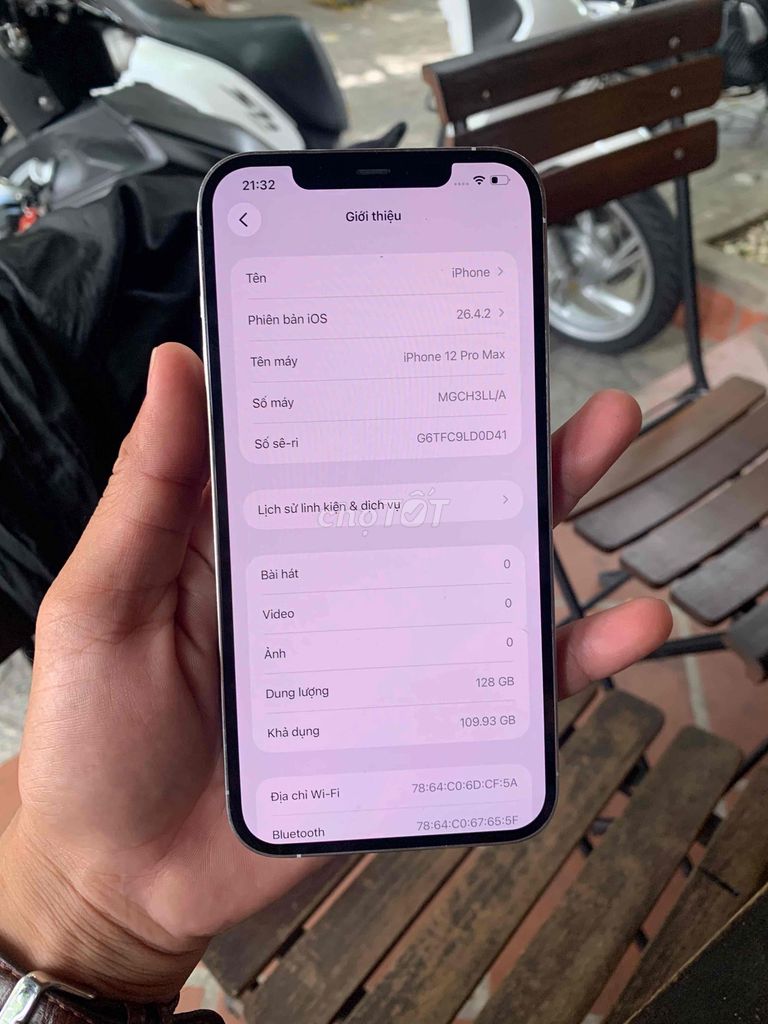 iPhone 12 Pro Max 128GB Trắng. Mua bán Điện thoại tại Quận Bình Thuỷ Cần Thơ được đăng bởi nguyễn hình 1