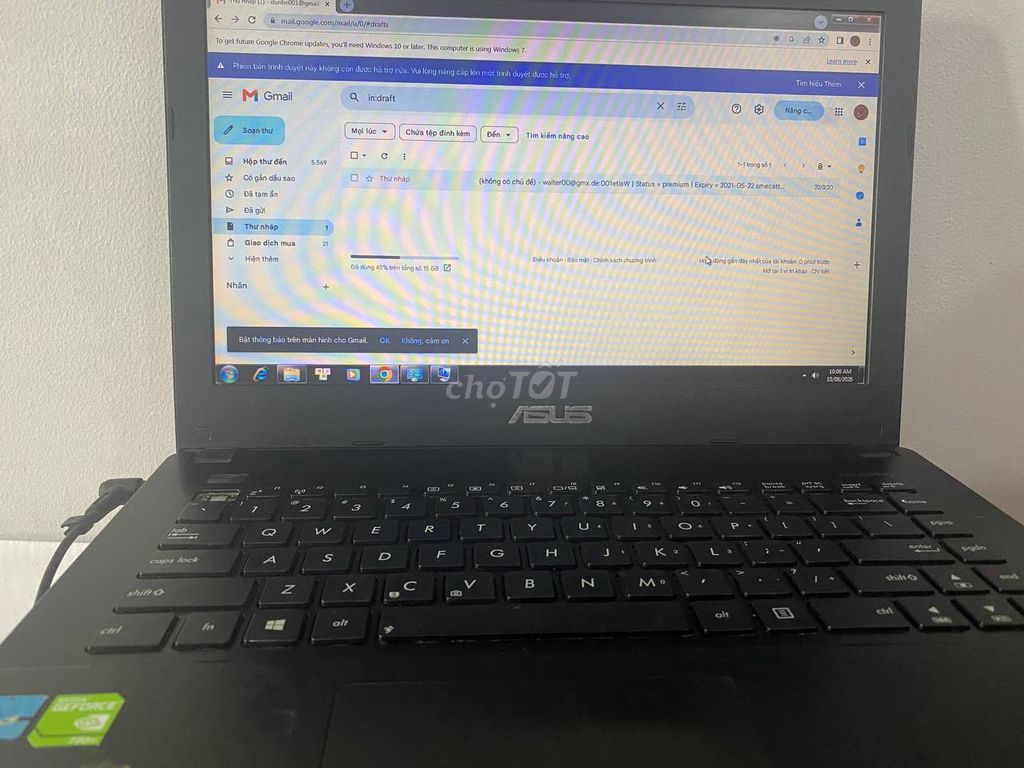 Laptop Asus X450CC Intel Core i3, Ram 4GB. Mua bán Laptop tại Quận 8 Tp Hồ Chí Minh được đăng bởi Trần Kiên hình 1