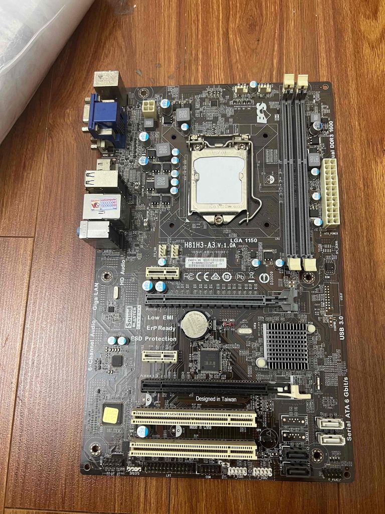 Bo mạch chủ Gigabyte H81H3-A3 V:1.0A. Mua bán Linh kiện (RAM, Card...) tại Huyện Sóc Sơn Hà Nội được đăng bởi Kiên PC hình 1