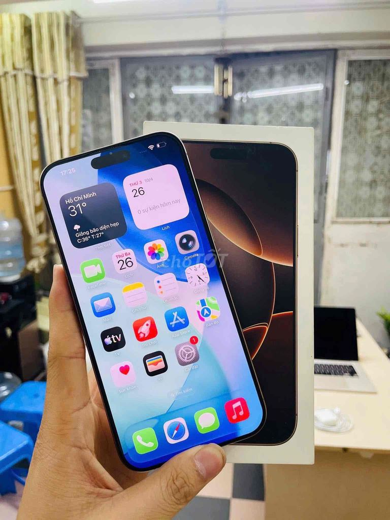 iPhone 16 Pro Max 256GB Vàng Đã dùng. Mua bán Điện thoại tại Thành phố Thuận An Bình Dương được đăng bởi hoàng Phú  hình 1