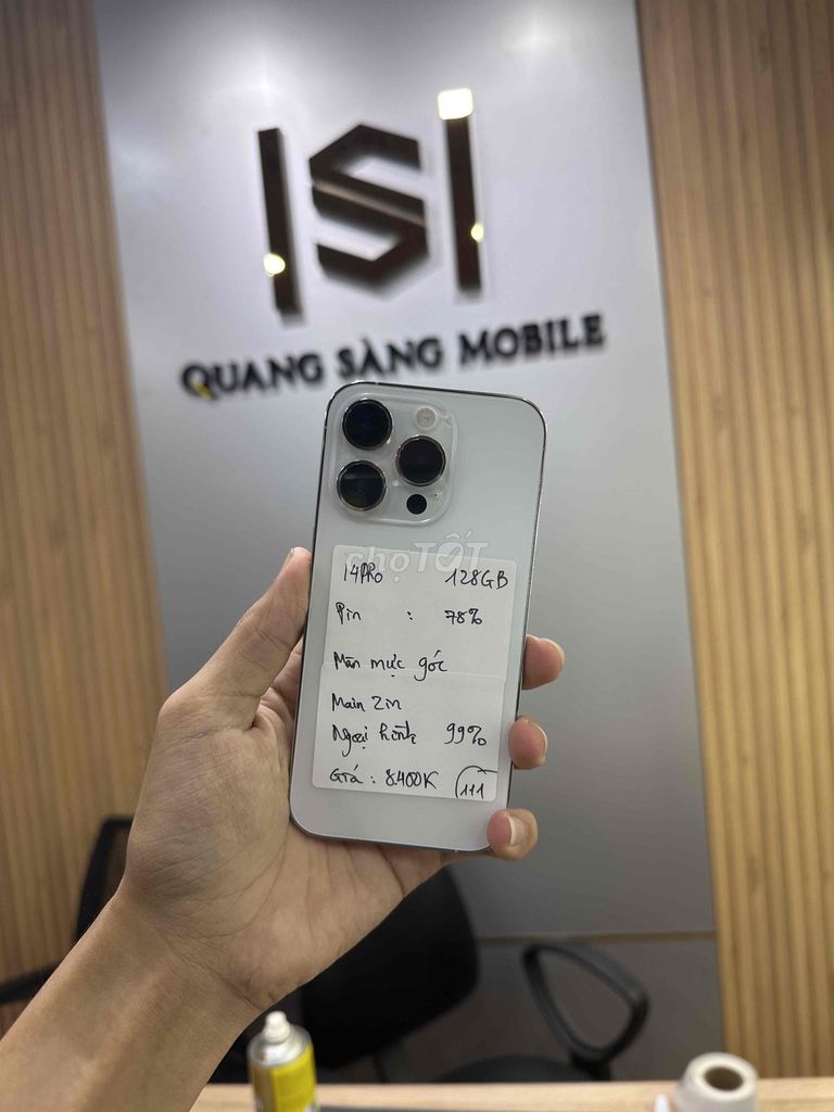 Apple iPhone 14 Pro 128GB Bạc 99%. Mua bán Điện thoại tại Quận 12 Tp Hồ Chí Minh được đăng bởi Sang Mobile hình 1