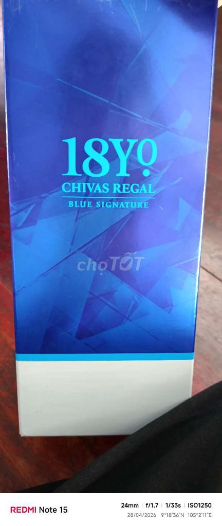 Hộp đựng rượu Chivas Regal Blue. Mua bán Nội thất, đồ gia dụng khác tại Huyện U Minh Cà Mau được đăng bởi Đoàn Vỹ hình 1