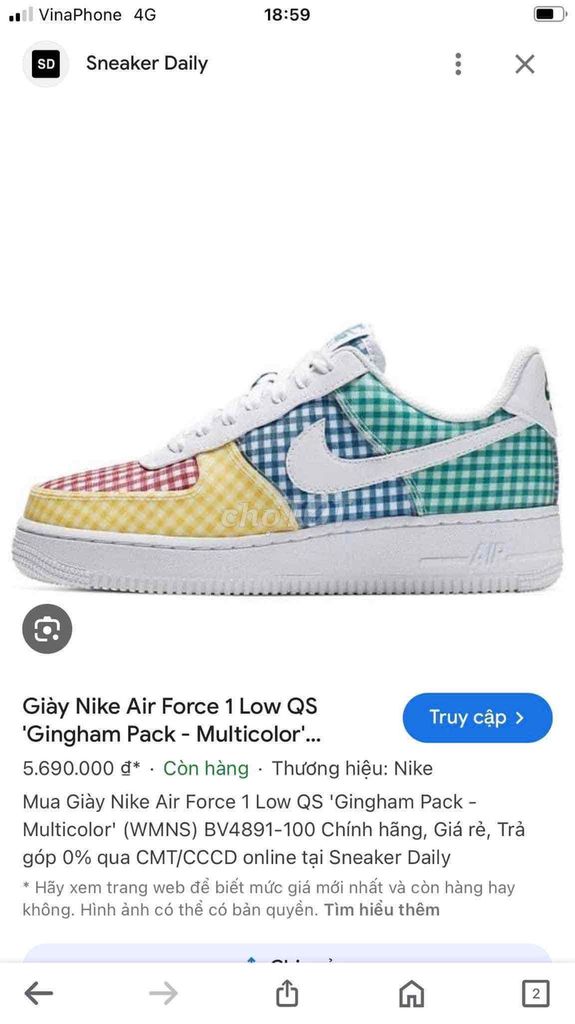 Giày Nike Air Force 1 chính hãng