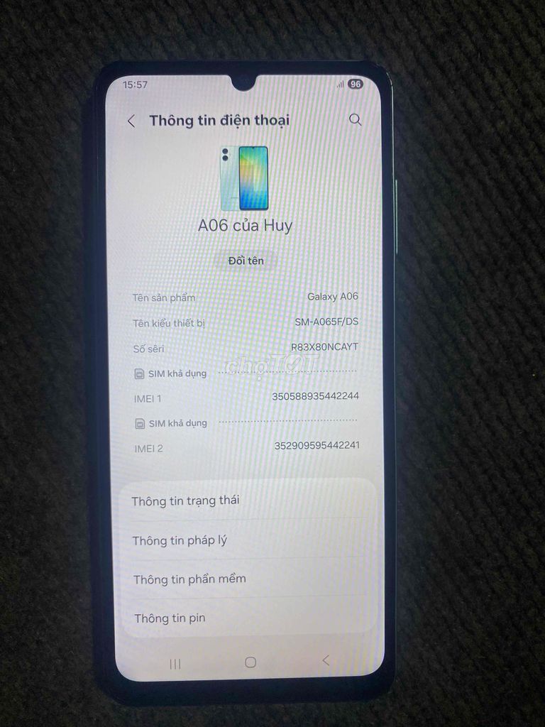 Samsung Galaxy A06 Xanh Ngọc. Mua bán Điện thoại tại Thị xã Cai Lậy Tiền Giang được đăng bởi Thành Nguyễn hình 1