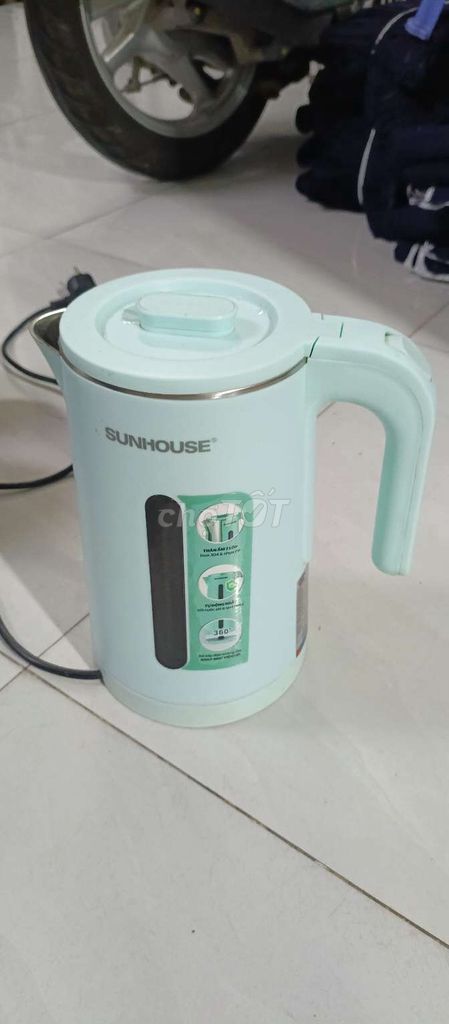 Ấm đun siêu tốc Sunhouse 1.8L Xanh ngọc. Mua bán Bếp, lò, đồ điện nhà bếp tại Quận 12 Tp Hồ Chí Minh được đăng bởi Phạm Văn Luyện hình 1