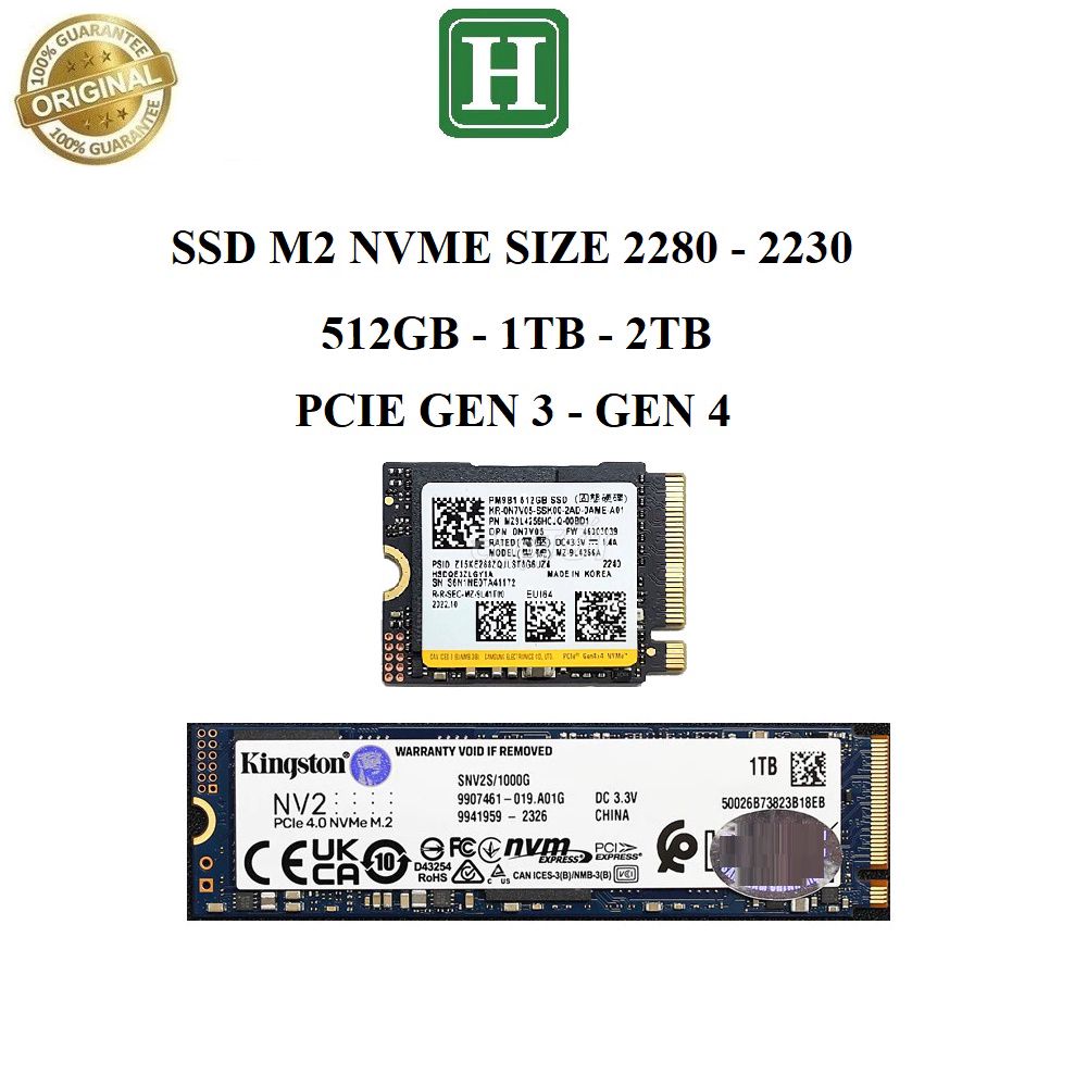 Ổ cứng SSD M2 NVME (PCIE) 256GB 512GB 1TB. Mua bán Linh kiện (RAM, Card...) tại Huyện Hóc Môn Tp Hồ Chí Minh được đăng bởi H SHOP 02 hình 1