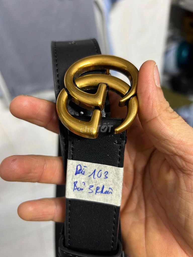 Thắt lưng Gucci Double G Buckle Da Đen. Mua bán Phụ kiện thời trang khác tại Quận Gò Vấp Tp Hồ Chí Minh được đăng bởi ĐỒ Si HIỆU CHÍNH HÃNG hình 1