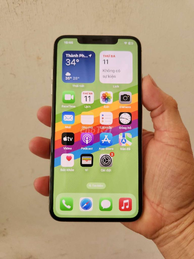 Apple iPhone XS Max Trắng 2 sim vật lý. Mua bán Điện thoại tại Quận Lê Chân Hải Phòng được đăng bởi Thành Đạt hình 1